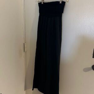 PLEASE Elegant Navy 100% Linen Wide Leg Pants. Resort, Vacation, Beach